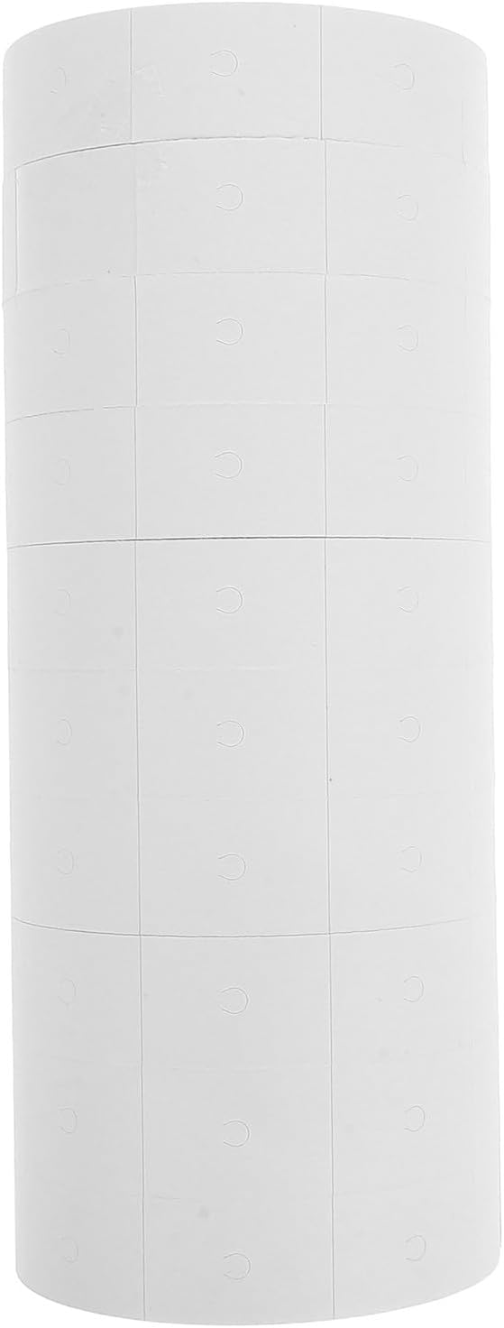 Homoyoyo 6600 Double Line Price Label Paper Rolls White 500 Labels Per Roll Set for Price Marker Labeller Accessories and Retail