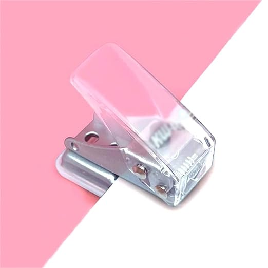 Mini Single Hole Punch Portable Planner Round Binder Label Card Manual Scrapbook Craft DIY Machine Stationery(E)