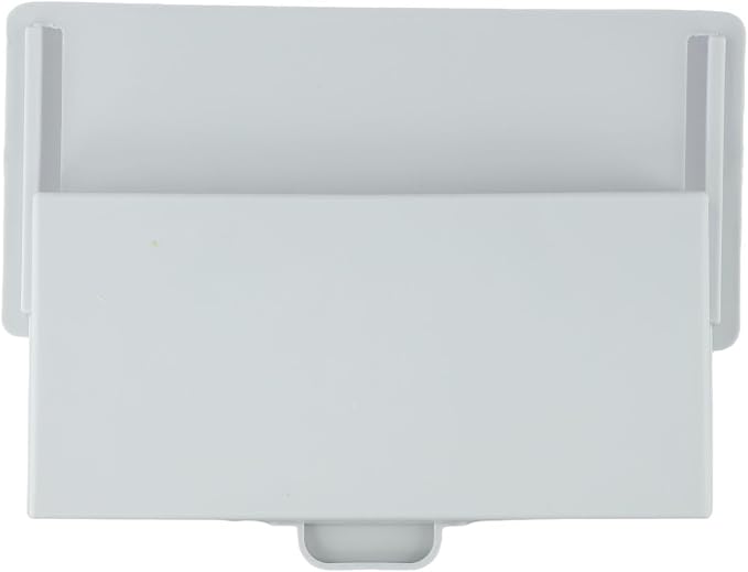 Under Desk Drawer Organizer Self-Adhesive Box Attachment,For Office Home Desktop Pen And Things Holder, Hidden-Design For Space-Saving And More Neat,ABS Plastic(Grey)
