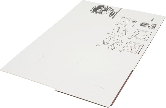 Square Deal Recordings & Supplies 7" 45rpm Vinyl Record Storage Box - Heavy Duty Cardboard with Removable Lid - Holds up to 200 7" Records - 5 Boxes #07BC09HD