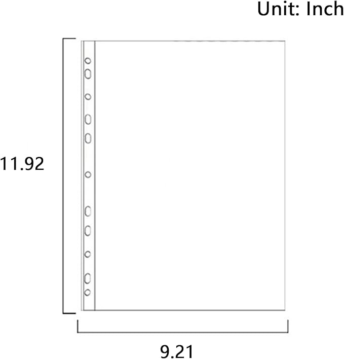 500 Pcs A4 Clear Document Folder, Waterproof Case Transparent Document Bag Paper Holder File Folder, Clear Plastic Folder (500)