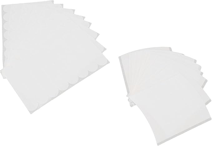 Double Sided Clothing and Skin Adhesive Tape Set, Transparent PP Material Fabric Fastener Strips for Professional Use, Includes 10 Round and 10 Curved Pieces, 2 Sets Total