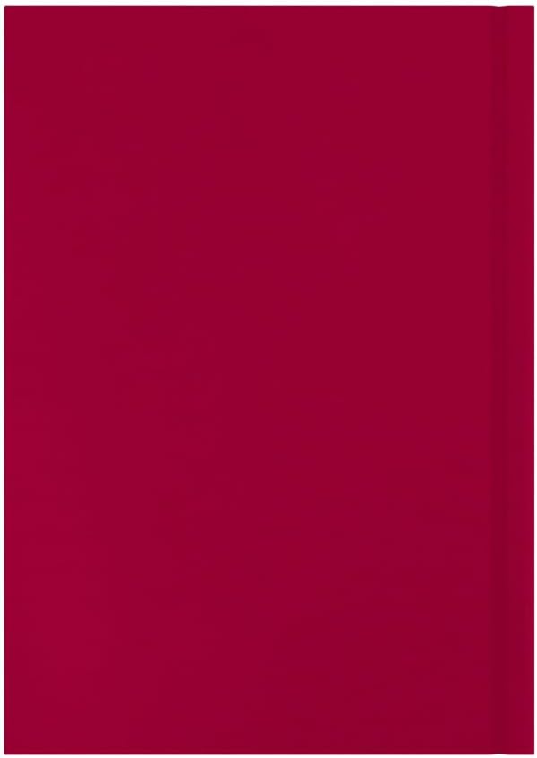 Collins - Essential - 2026 12 Month Calendar Year Planner, Day-To-Page Diary, A5 Hard Cover - Maroon (ESSA51.78-26)