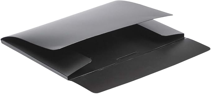 JAM PAPER Plastic Portfolio with Elastic Closure - Large - 11 x 15 x 1/2 - Black - Sold Individually
