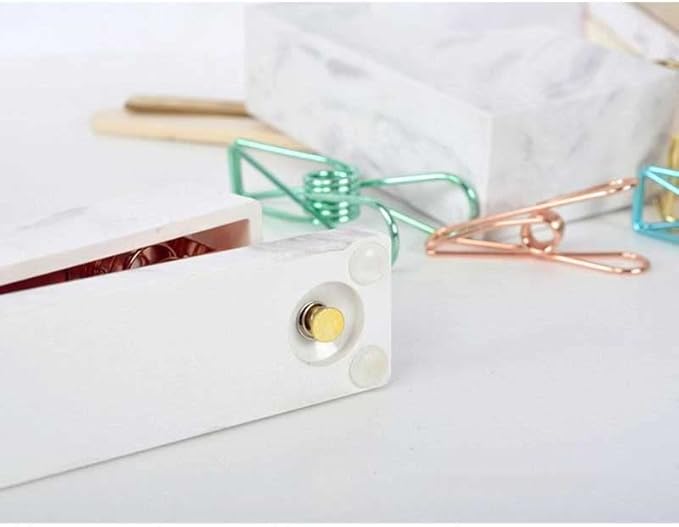 Marble Pattern Stapler Desktop Spring Powered Stapler for Home Office Binding Supplies