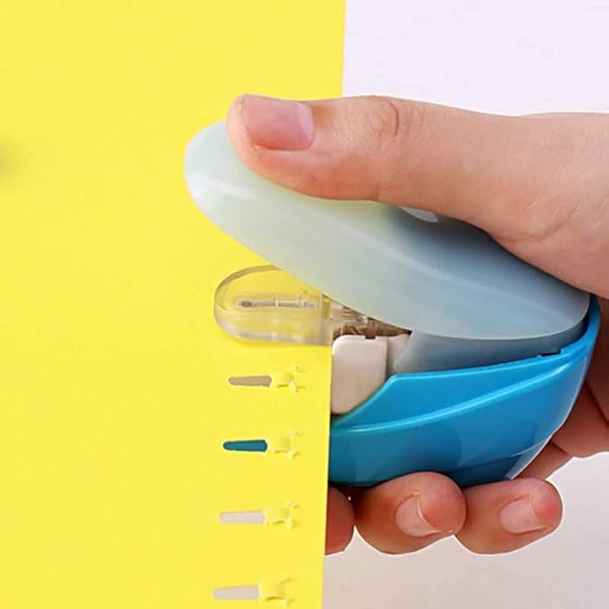 Stapler Office Needle-Free and Nail-Free Student Supplies Book Ordering Hand-held Mini(E)