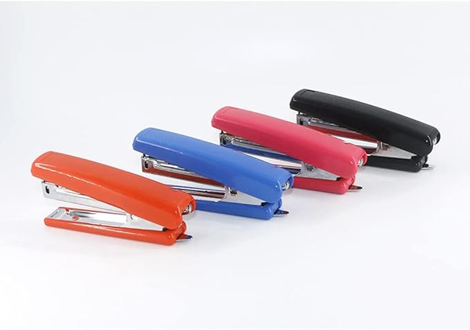 Desk Stapler Stapler Document Binding Stabler Desktop Stapler Labor-Saving Office Student Supplies 25 Pages Capacity 4 Colors for Choice School Supplies (Color : A)