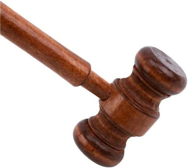 Brown Handmade Wooden Gavel, Auction Gavels, Vintage Judge Gavel, Props and Clothing Accessories,Desk Accessories and Workspace Organizers Desk Accessory for Local Club Presidents