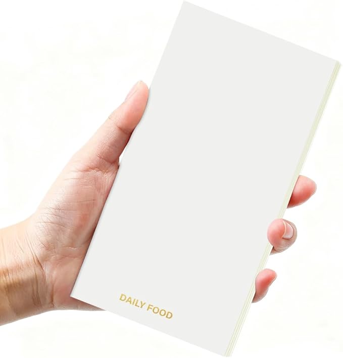 Pocket Planner Notebook, Daily Food Planner Refills, 30Sheets, 8.25x4.25inches Regular TN Journal Notebooks, Travelers Notebook Insert for for Diet Goals