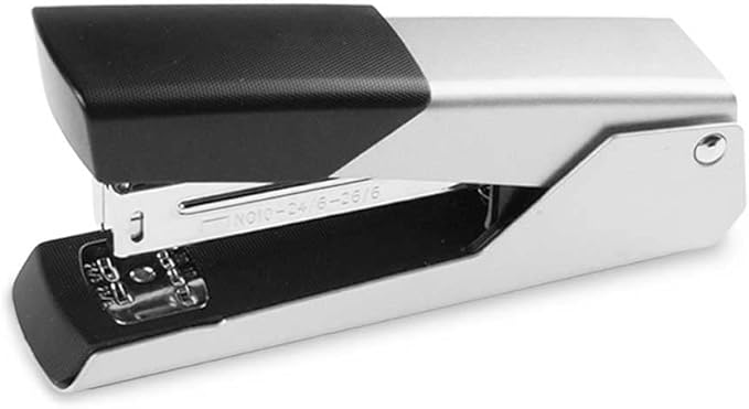 Stapler Binding 24/6 Stapler Paper Stapler Stapler Office Supplies Stationery(White-Fruit peach5)