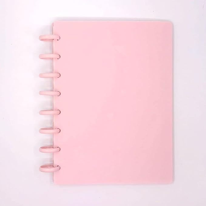 100pcs Planner Expander Discs 0.94Inch Book Binding Disc For Discbound Notebook Accessories Heart Binder Rings(Pink,0.94 inch/24 mm)