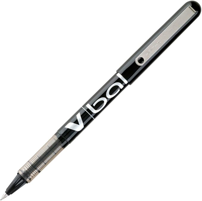 PILOT Vball Liquid Ink Rolling Ball Stick Pens, Extra Fine Point, Black Ink, 12-Pack (35200)