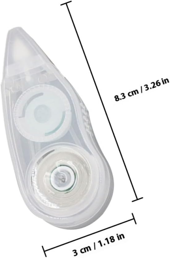 Lurrose 12pcs Correction Tape Set 12m Large Capacity Small Portable Correction Tapes for Students School Supplies Cute Stationery for Study and Office Use