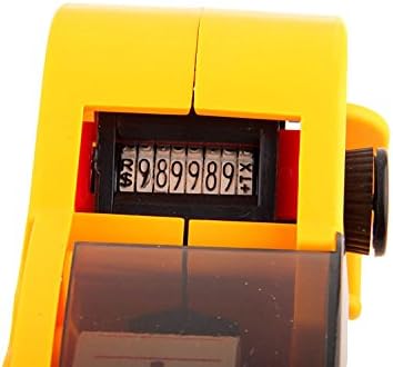 Gracetop MX5500 8 Digits Price Tag Gun Labeler with 1pcs Labels and 1pcs Ink Refill (Yellow)