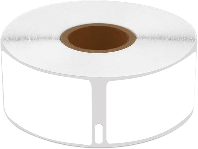 10 Roll (500 Labels per roll) Compatible for Dymo 30336 1" X 2 1/8" Labels Premium Adhesive Resolution Multi-Purpose Tapes for LabelWriter 400 450 Duo Twin Turbo Printer White BPA Free!