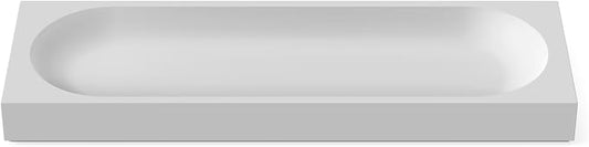 elago Smart Magnetic Desk Mat Pencil Tray – Soft Silicone Organizer for Office Supplies, AirPods, Glasses, Pens – Noise-Free, Non-Slip, Washable, Item for Desk Management [Medium] (Light Grey)