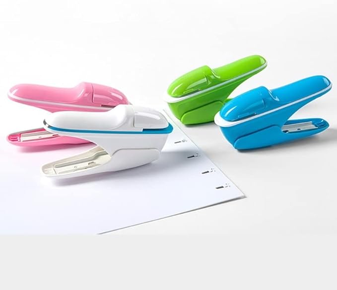 No Staples Nail Free Stapler Mini Paper Book Binding Stapling Machine Stapleless(D)