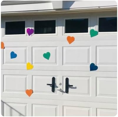 Die-Cut Magnetic - Large Single Color Heart- Classroom, Holiday, Kids’ Love and Peace School Craft Projects, Valentine’s Day Craft and Garage Decorations.