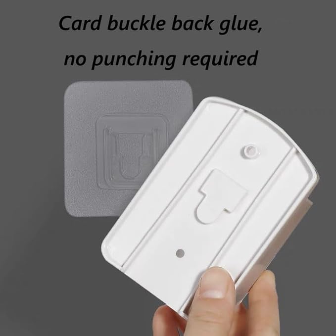 Wall Mount Remote Control Holder, Air-Conditioner Remote Tray TV Remote Organizer Caddy Box for Home Nightstand Office Desk School Supply Storage （2pcs，white）