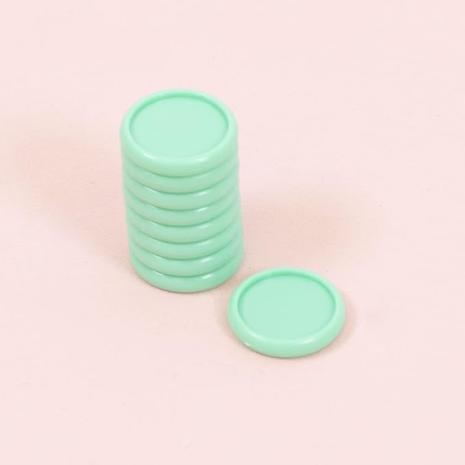 Craftelier - Plastic Disc Rings S for Binding Planners, Notebooks or Albums | Ideal for Scrapbooking and Crafting | Pack of 9 pcs. 25 mm Diameter - Turquoise Colour