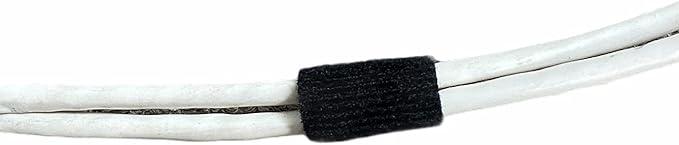 T.R.U. Nylon Double Sided Hook and Loop Cable Fastening Tape. (1 in. X 5 Ft, Black)