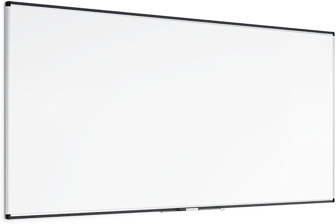 U Brands PINIT Magnetic Dry Erase Board White Board, 96" x 48" Inches, Silver Aluminum Frame