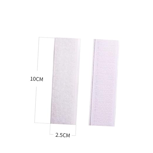 MAGICLULU Rug Tape for Carpet Table Skirt Adhesive Tapes 10pcs Hook Loop Adhesive Tape Strong Grip for Smooth Surfaces