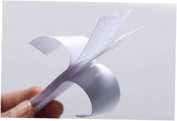 5pcs Hook and Loop Adhesive Tape Table Skirt Sticker Pads for Wall Mounting Strong Hold Reusable for Smooth Surfaces