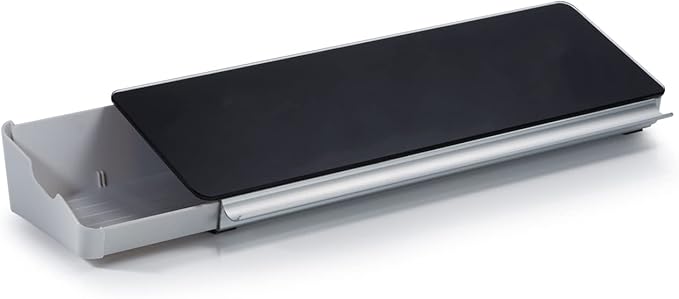 Audio-Visual Direct Black Glass - Desktop Organizer & Storage Notepad, Whiteboard