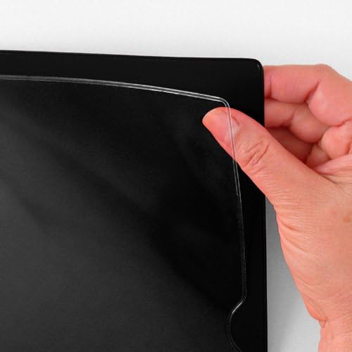 StoreSMART - Paperwork Organizers - 100-Pack - Black Plastic Back, Clear Plastic Front - Heavy Duty - PF8511PQK-100