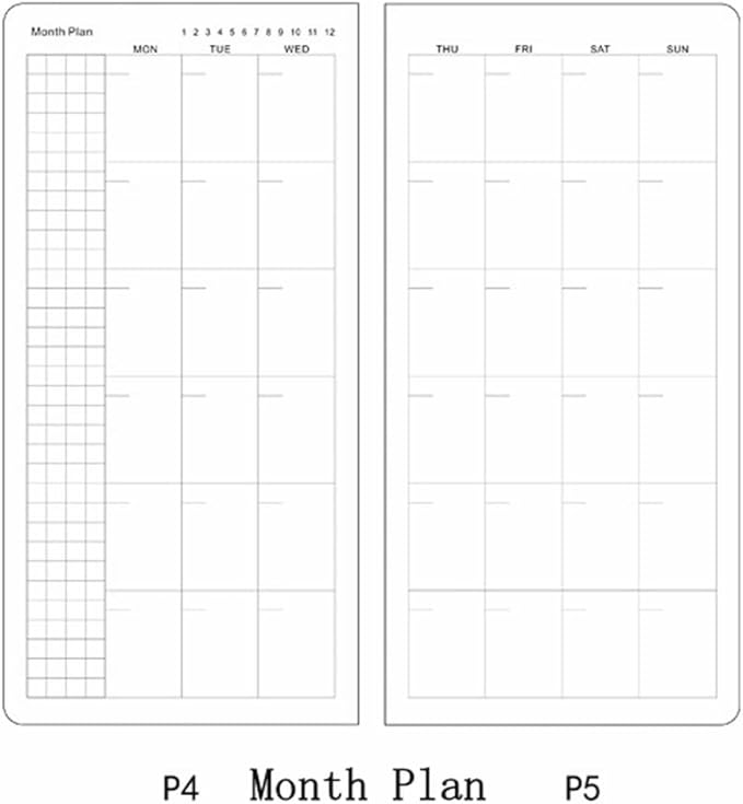 Undated Pocket Weekly Planner Schedule Organizer Agenda Year Month Week Plan A6 Notebooks (A6 Undated Planner Orange)