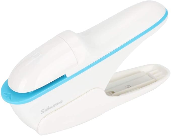 Stapleless Stapler, Stapleless No Holes ABS Material Staple Stapler Stapleless Staplers with Labor Saving Structure for Stapling