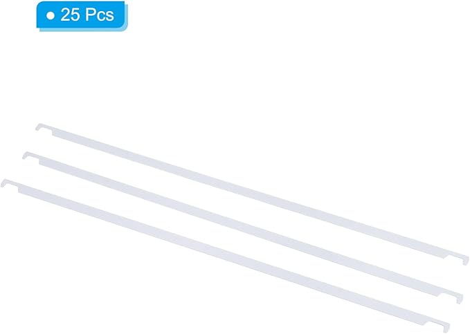 PATIKIL 25pcs Hanging File Folder Metal Bars Rods, 12.8 Inch File Folder Metal Bars Rods Letter Size for Hanging File Folder Binders Quick Identification, 32.5cm(Letter)