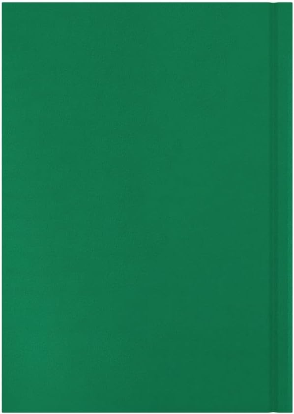 Collins - Essential - 2026 12 Month Calendar Year Planner, Day-To-Page Diary, A5 Hard Cover - Green (ESSA51.52-26)