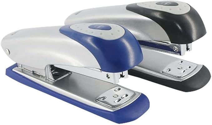 Desk Stapler Standard Stapler Document Binding Stabler Desktop Stapler Labor-Saving Office Student Supplies Staplers for Desk 25 Page Capacity School Supplies (Color : A)