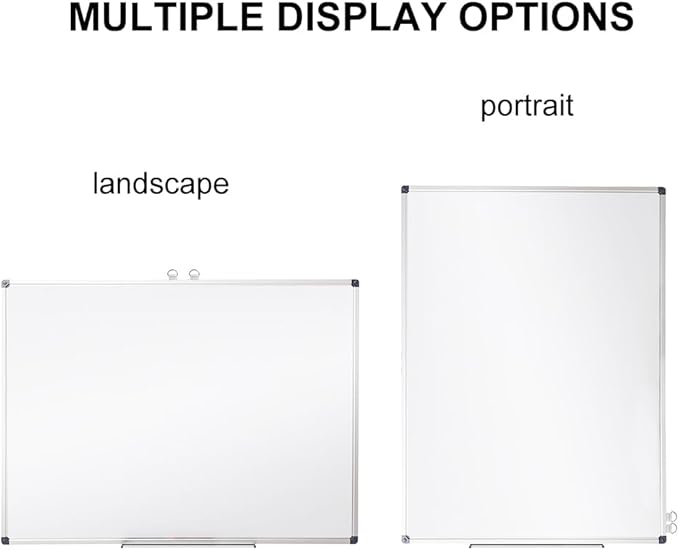 XIWODE 72"x36" Large Presentation Whiteboard, Magnetic Dry Erase Board Aluminum Frame Wall-Mounted with Long Pen Tray for Office Conference School