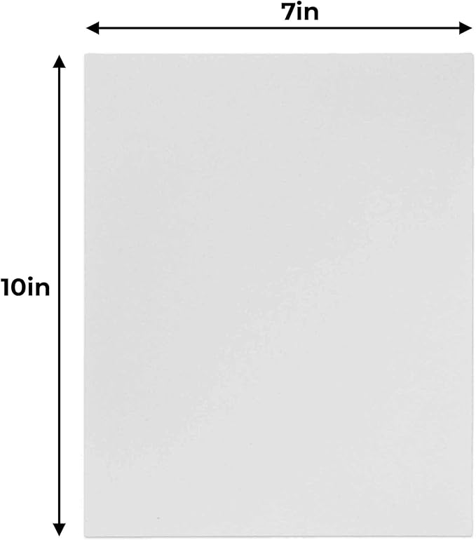 CountryArtHouse 7x10 White Foamboards Acid-Free 3/16" White Foam Core for Framing, Presentations, Crafts & More 100 Pack of Foam Boards