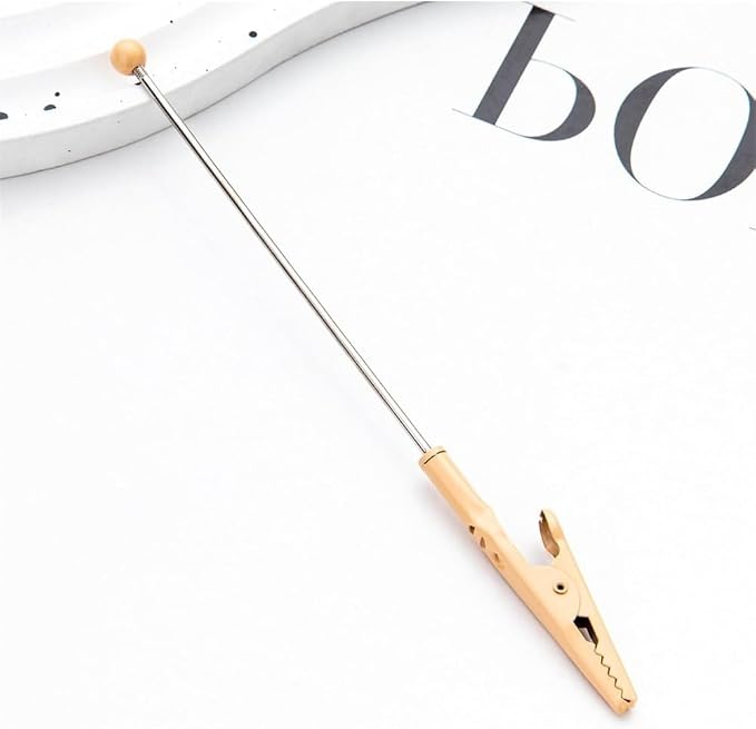 Metal Wire Alligator Clip, Metal Note Clip, Long-Tailed Alligator Clamp Photo Holder Clip for Card, Memo Holders Desk Accessories and Workspace Organizers