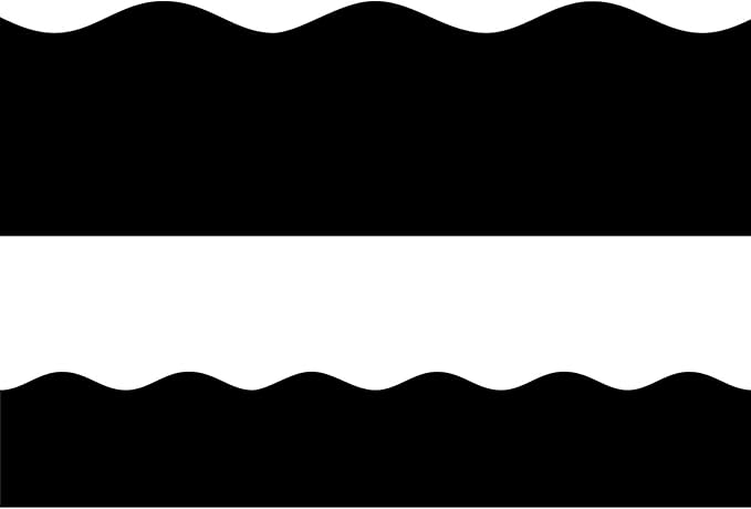 Fancy Land Black Bulletin Board Border Black Scalloped Borders for Classroom Decor Back to School Supplies 52Ft