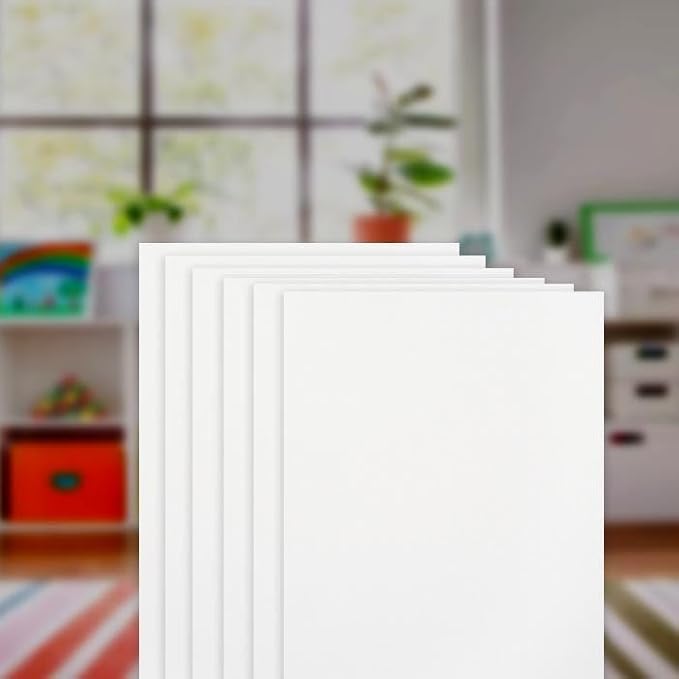 School Smart Folding Bristol Board, 12 x 18 Inches, White, Pack of 100