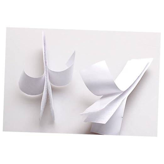 KICHOUSE 10pcs Adhesive Hook and Loop Tape Table Skirt Sticker Pads for Easy Wall Mounting for Home Office Crafting and Events Strong Hold Smooth Surfaces