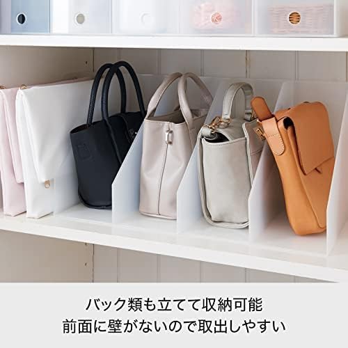 LIKE-IT MX-29 Storage Case, File Box, Wide, Size Per Piece: Approx. 5.1 x 10.0 x 12.0 inches (13 x 25.3 x 30.7 cm), All White, Made in Japan, Tabletop Storage, Standing Storage