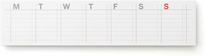 JSTORY Sticky Planner Adhesive Paper Note Columnar Scheduler Organizer to-do One Size Check List