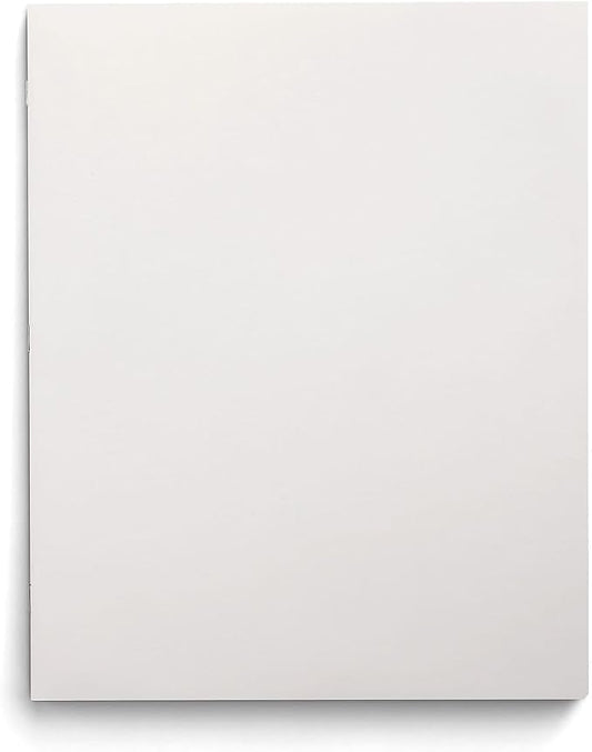 Staples School Grade 2‑Pocket Folders with Fasteners, White, Letter‑Size, Durable Classroom & Office File Folders, 25/Box