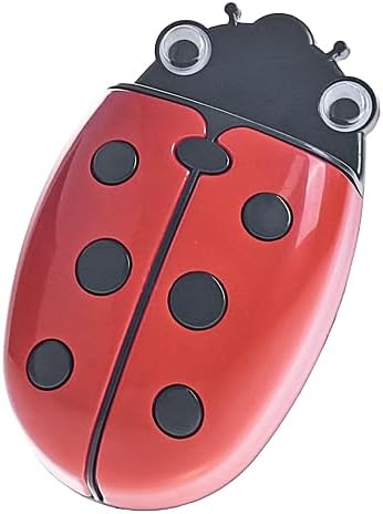 Ladybug Whiteboard Eraser & Marker Holder – Magnetic 2-in-1 Organizer, Red Cute Insect Design (122x71x44mm) – Adhesive Whiteboard Accessory for Classroom, Office, or Home Use
