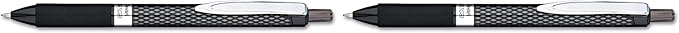 Pentel Oh! Gel Retractable Gel Pen, Medium Line, Black Ink, Box of 12 (K497-A) (Pack of 2)