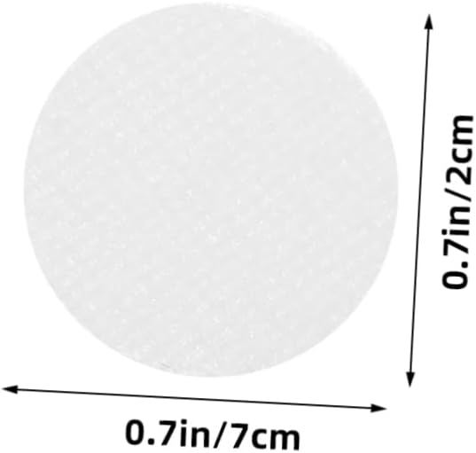STOBOK 400pairs Diameter Self-Adhesive Round Hook and Dots White Tapes for Home Office and Projects