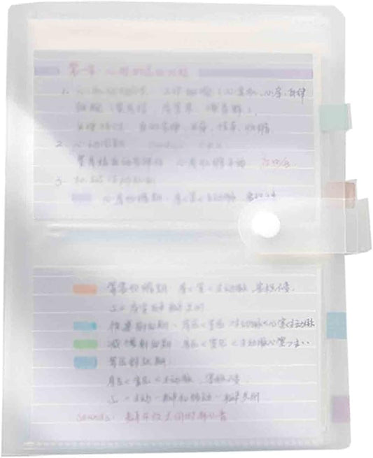 3x5 Index Cards Clear Plastic Holder Organizer Pouches Book Binder 40 Page Hold 160 Cards