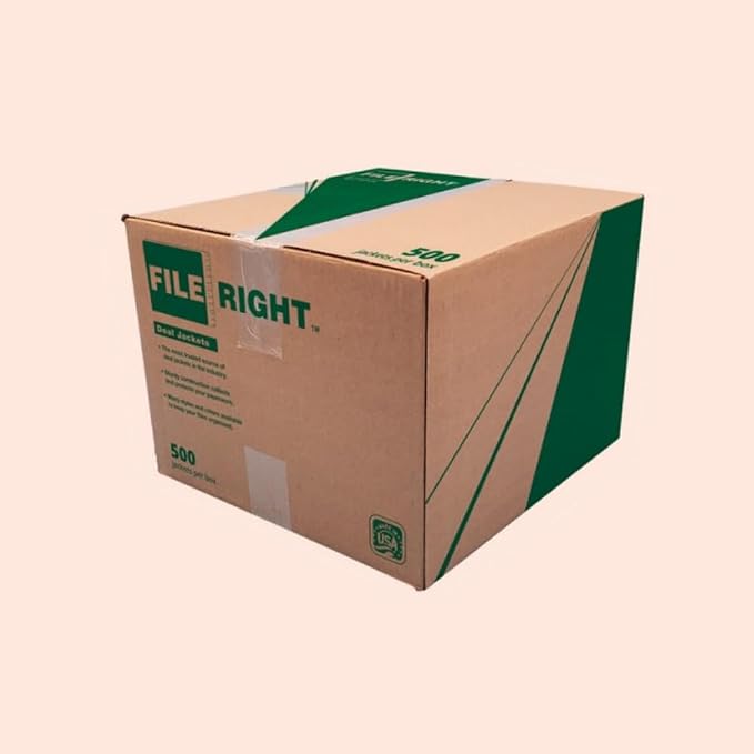 Vehicle Deal Jackets 9x12 Automotive File Folders - 32 lb Kraft Paper Car Dealership Inventory Jackets Sales Document Folders Plain File Jackets with Thumb Cut - Pink, Pack of 100