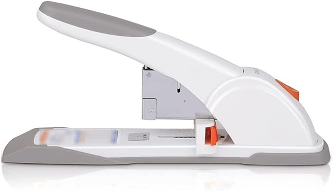 KUYWLMKMZZ Desk Stapler Desk Stapler Heavy Duty Stapler Office Labor-Saving Stapler Suitable for Office Document Binding Practical Office Supplies White School Supplies (Color : White)